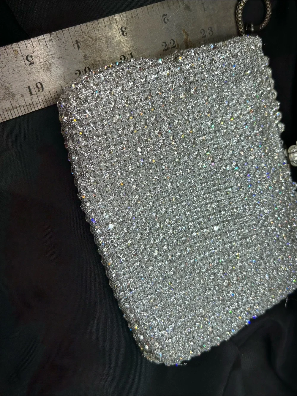 Small 1950s Vintage WALBORG Rhinestone Crystal Handbag - Hong Kong